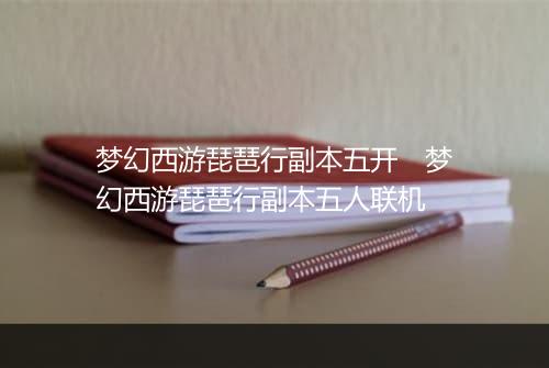 梦幻西游琵琶行副本五开　梦幻西游琵琶行副本五人联机